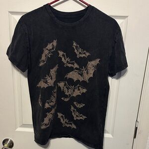 Men's Black Bat Graphic Tee -Social Culture